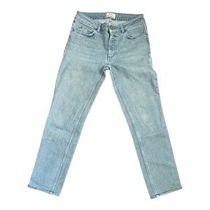Acne Light Blue Straight Leg Jeans